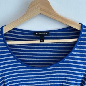 Isabella Oliver blue striped maternity dress size 1
(1 = US 4)